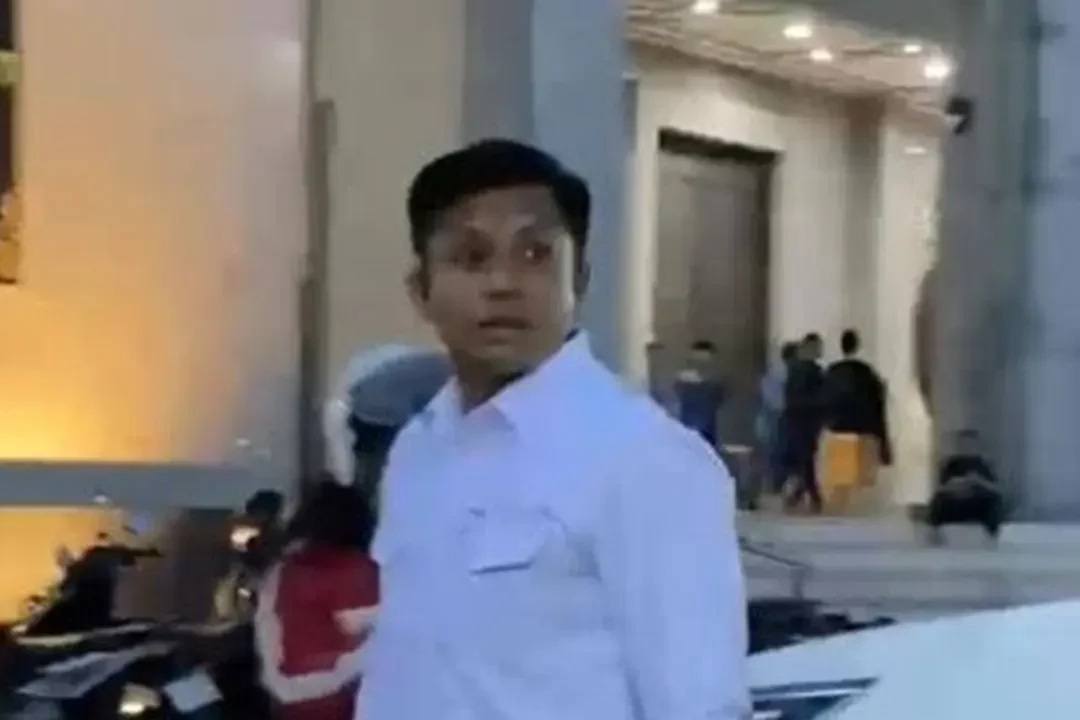 Tangkapan Layar Wajah Ajudan Gubernur Kaltim